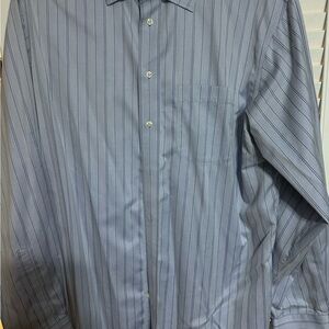 Jos. A. Bank Light Blue Striped Dress Shirt